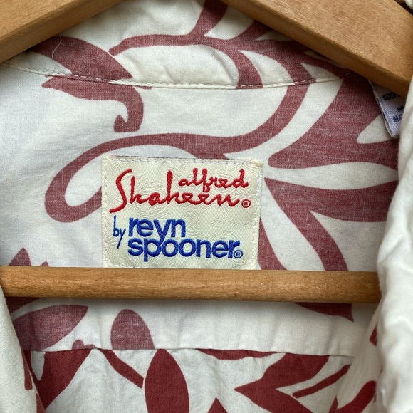 RARE ‼️ ALFRED SHAHEEN X REYN SPOONER Men’s L collared Hawaiian shirt - Picture 3 of 8